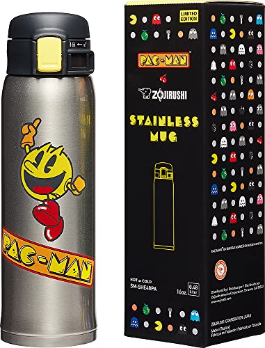 Zojirushi PAC-MAN Limited Edition Stainless Steel Mug, 2 Count Bundle
